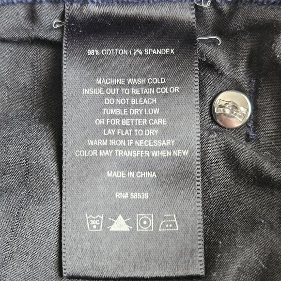 Kut from the Kloth Diana Skinny Dark Blue Corduroy Pants, Size 8P - Picture 4 of 11